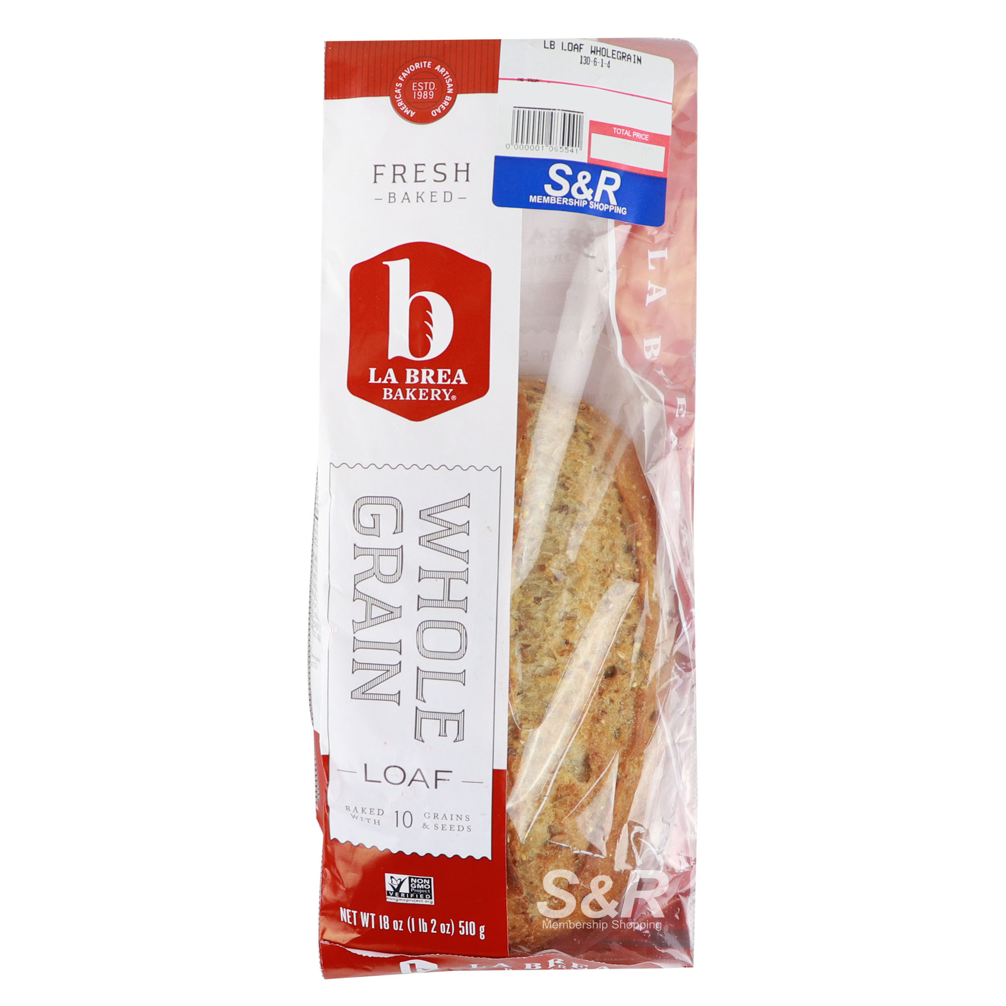 La Brea Bakery Whole Grain Loaf 510g La Brea Bakery Whole Grain Loaf 510g